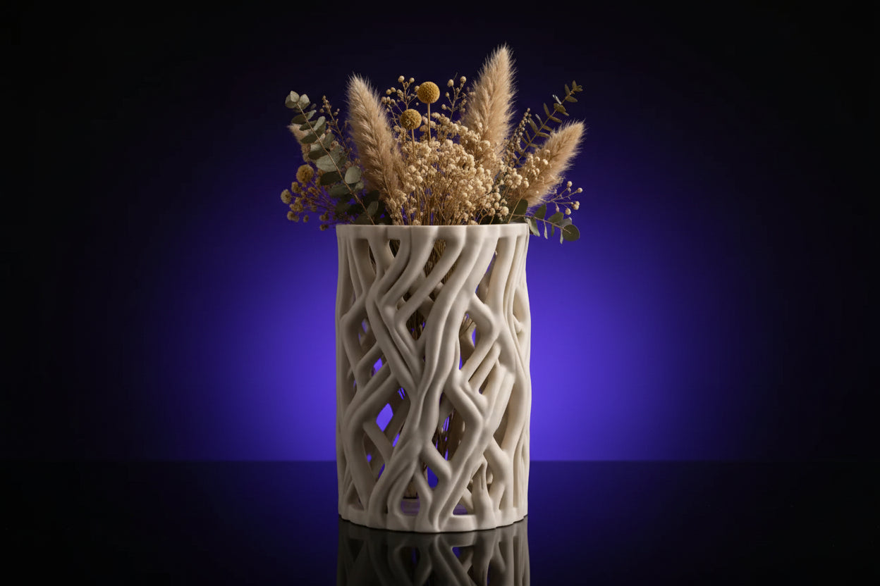 3D Printed Geometric Lattice Vase