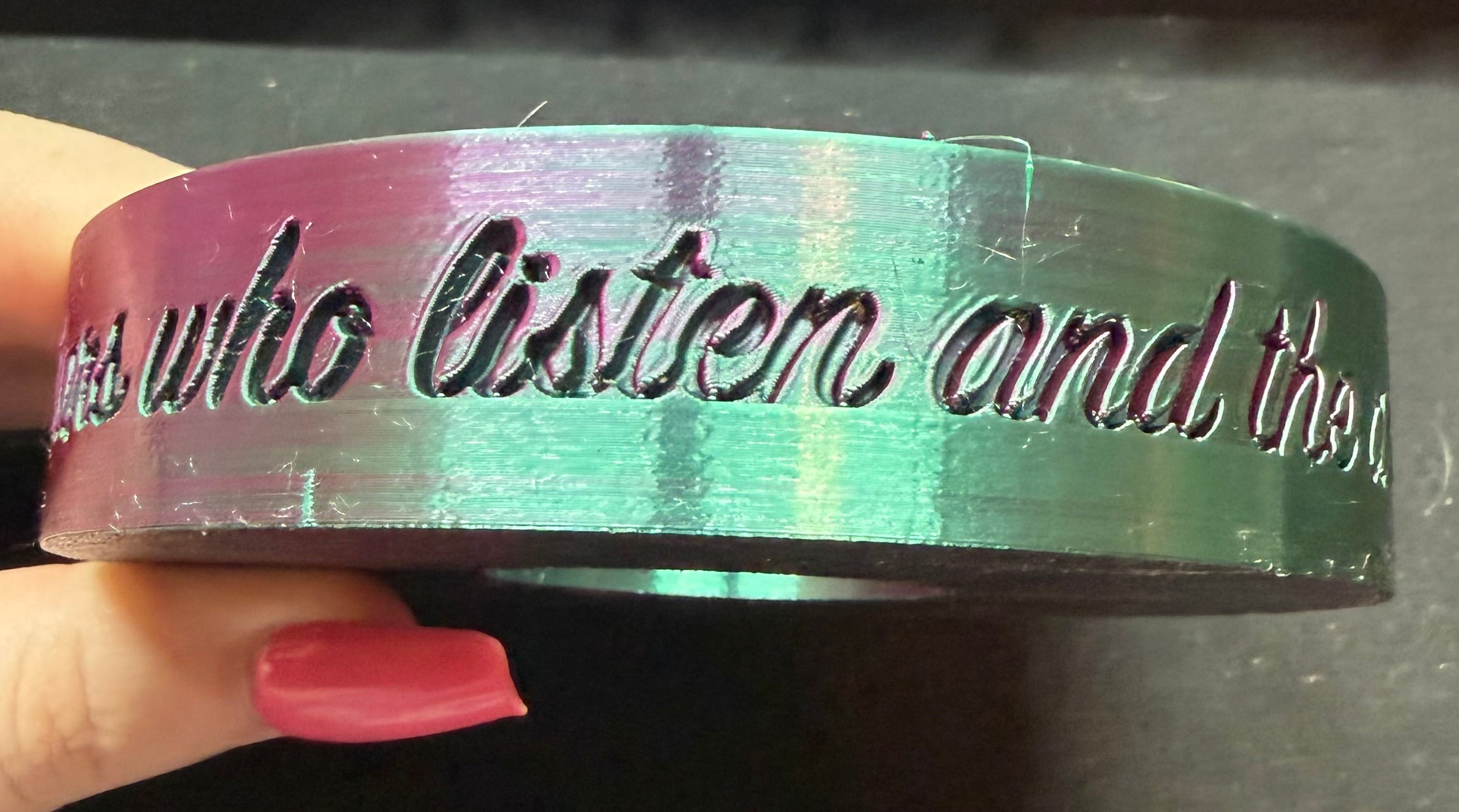 3D Printed ACOTAR Quote Coaster Set