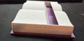 3D printed open book Kindle stand - side view showing depth